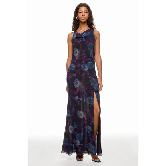 ROTATE Birger Christensen Floral Chiffon Gown Size 12 (Retails $430) - Picture 4 of 8